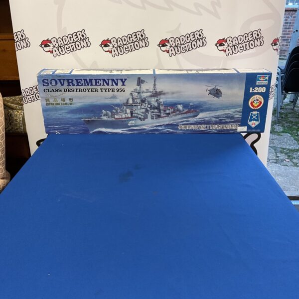 Part-built Trumpeter 701 battleship model kit for sale.