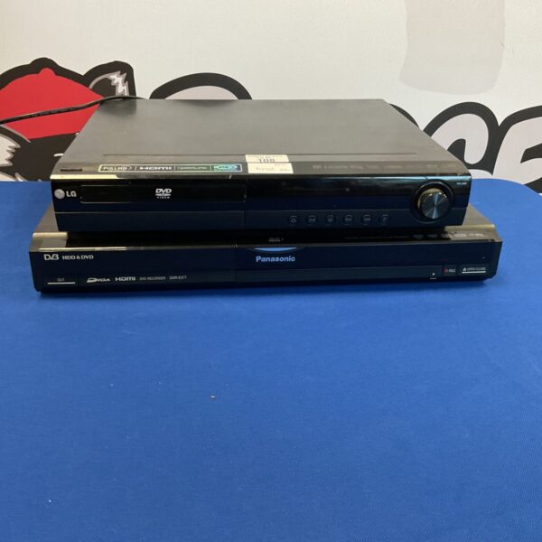 Panasonic HDD & DVD recorder with LG DVD player combination.