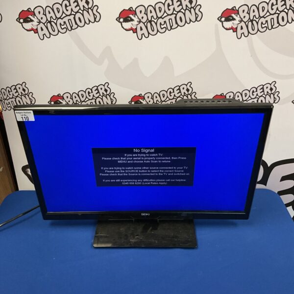 Seiki 24 inch flatscreen television with built-in DVD player.