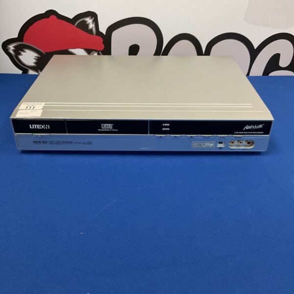 Front view of a vintage Liteon dual DVD recorder with hard drive.