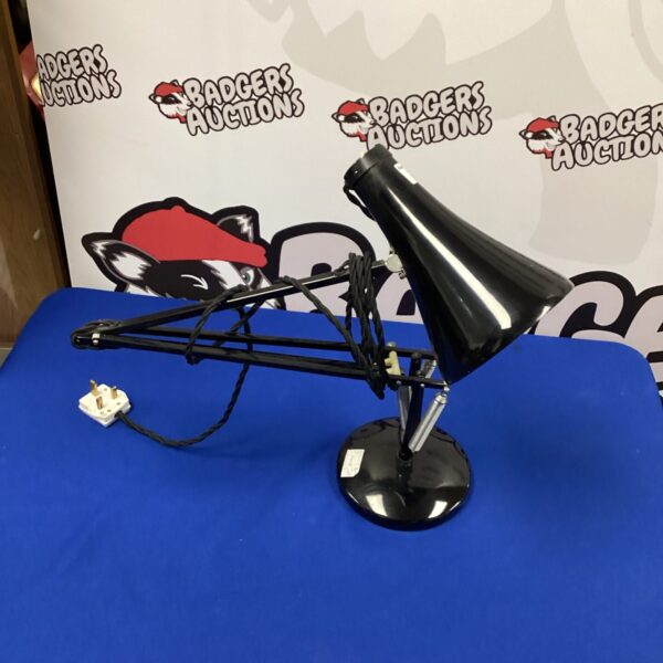 Vintage Herbert Terry desk lamp with adjustable arm.