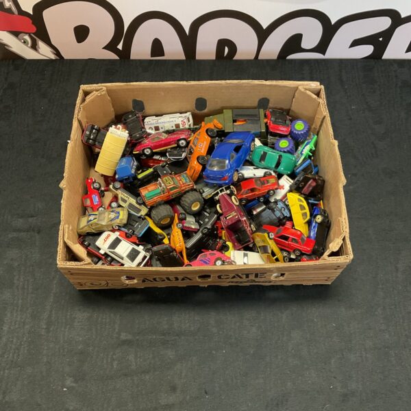 A large lot of diverse diecast model cars and vehicles.