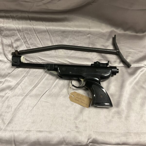 Vintage R O 72 .177 air pistol with stock extension.
