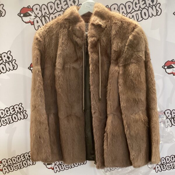 Vintage brown fur jacket by M + Michaels of Bristol.