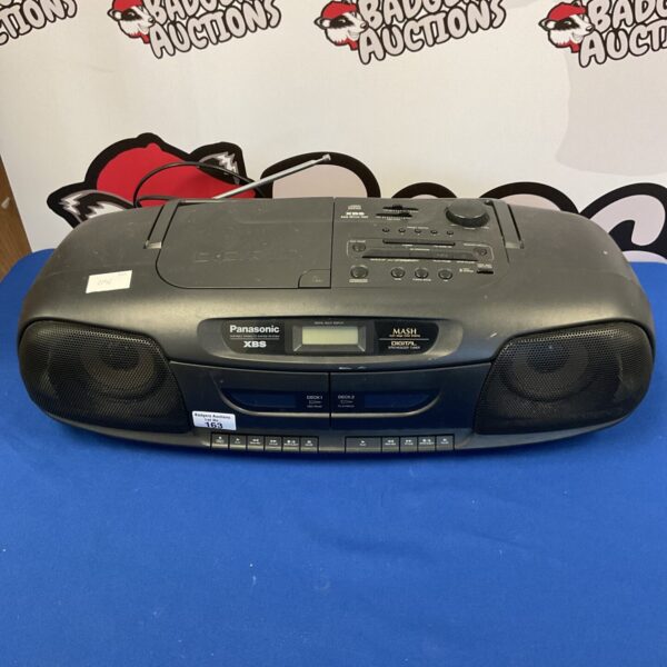 Vintage Panasonic XBS portable stereo system with CD player.
