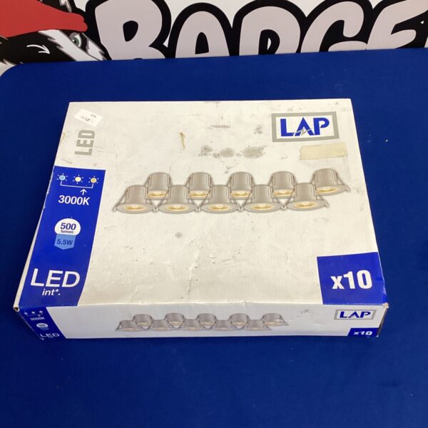 Set of LAP LED spotlights for modern interior lighting.