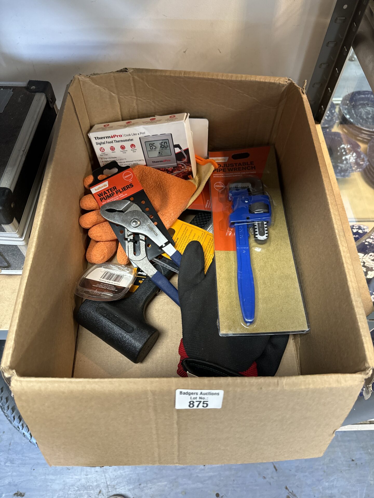 875 Box of new tools & hardware