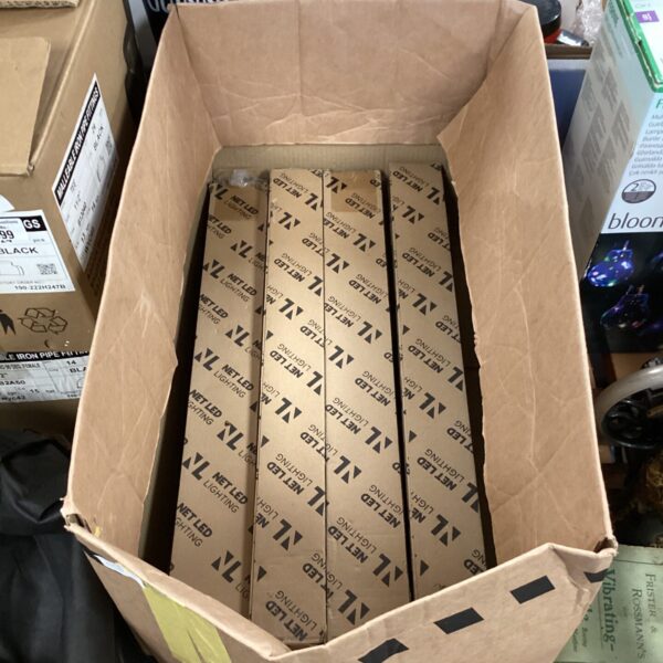 Lot of eight net LED lighting strips for decorative illumination.