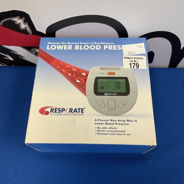 Resperate blood pressure reduction system in original packaging.