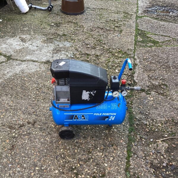 ABAC Pole Position air compressor for workshop use.