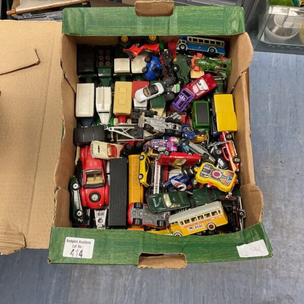 Mixed lot of vintage diecast model cars including Corgi and Matchbox.