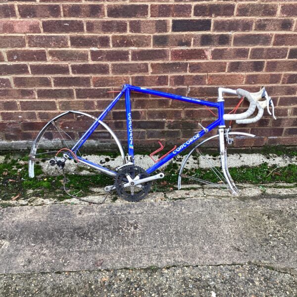 Vintage Concorde bike frame for restoration project.