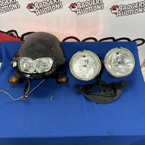 Triumph Speed Triple light assembly with integrated indicators.