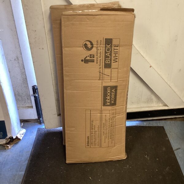 New boxed pair of Inboom clothes rails for clothing storage.