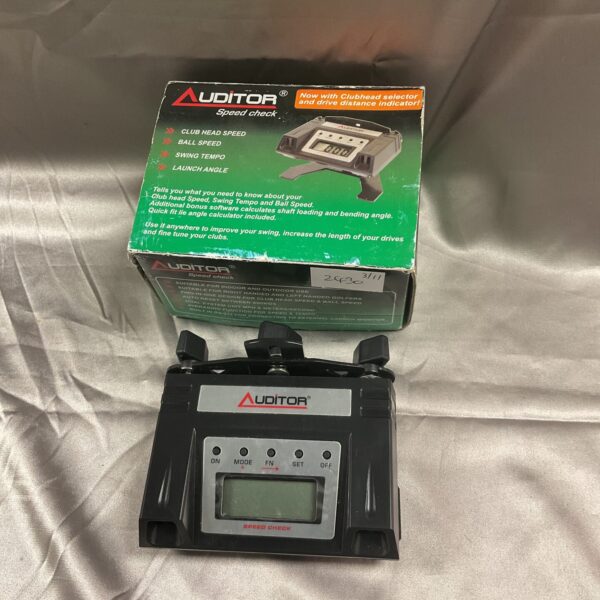 Vintage Auditor Golf Club Speed Check for measuring swing tempo.