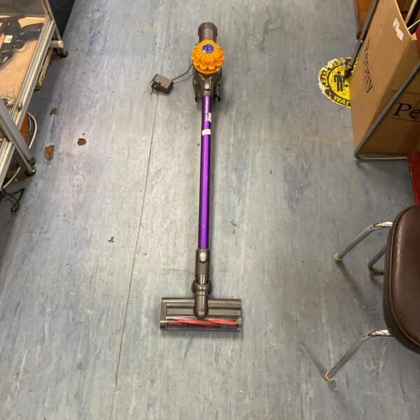 Dyson V6 Animal Pro cordless vacuum cleaner for pet hair removal.
