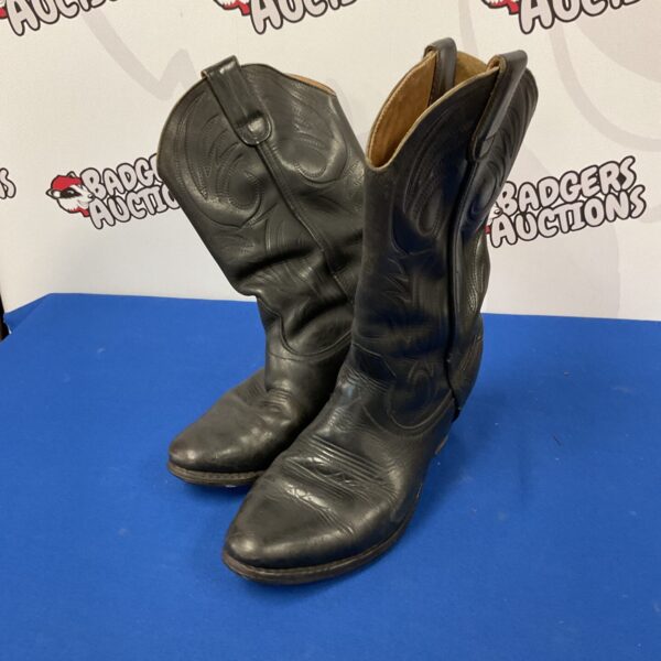 Vintage Philips Napoli leather cowboy boots with western detailing.