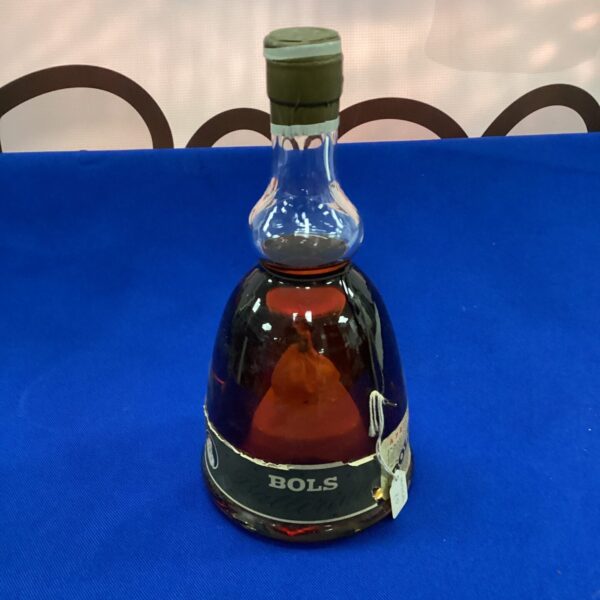 Vintage Bols Ballerina musical bottle with decorative label.