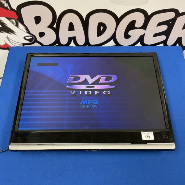 Compact 22 inch flatscreen TV with DVD player for small spaces.