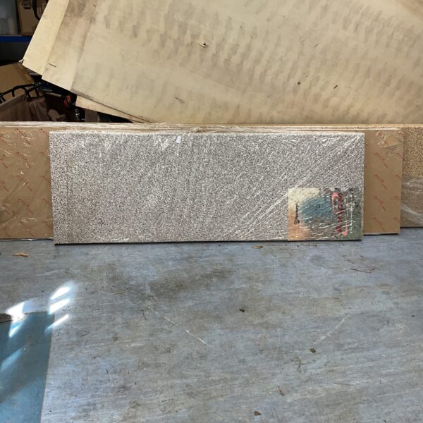 Granite effect kitchen worktop measuring 1730mm x 680mm.