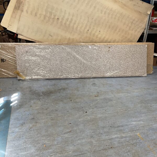 Grey granite effect worktop measuring 2400mm x 680mm for kitchens.