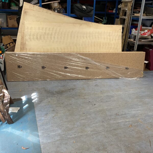 Light brown granite effect worktop measuring 3m x 600mm.