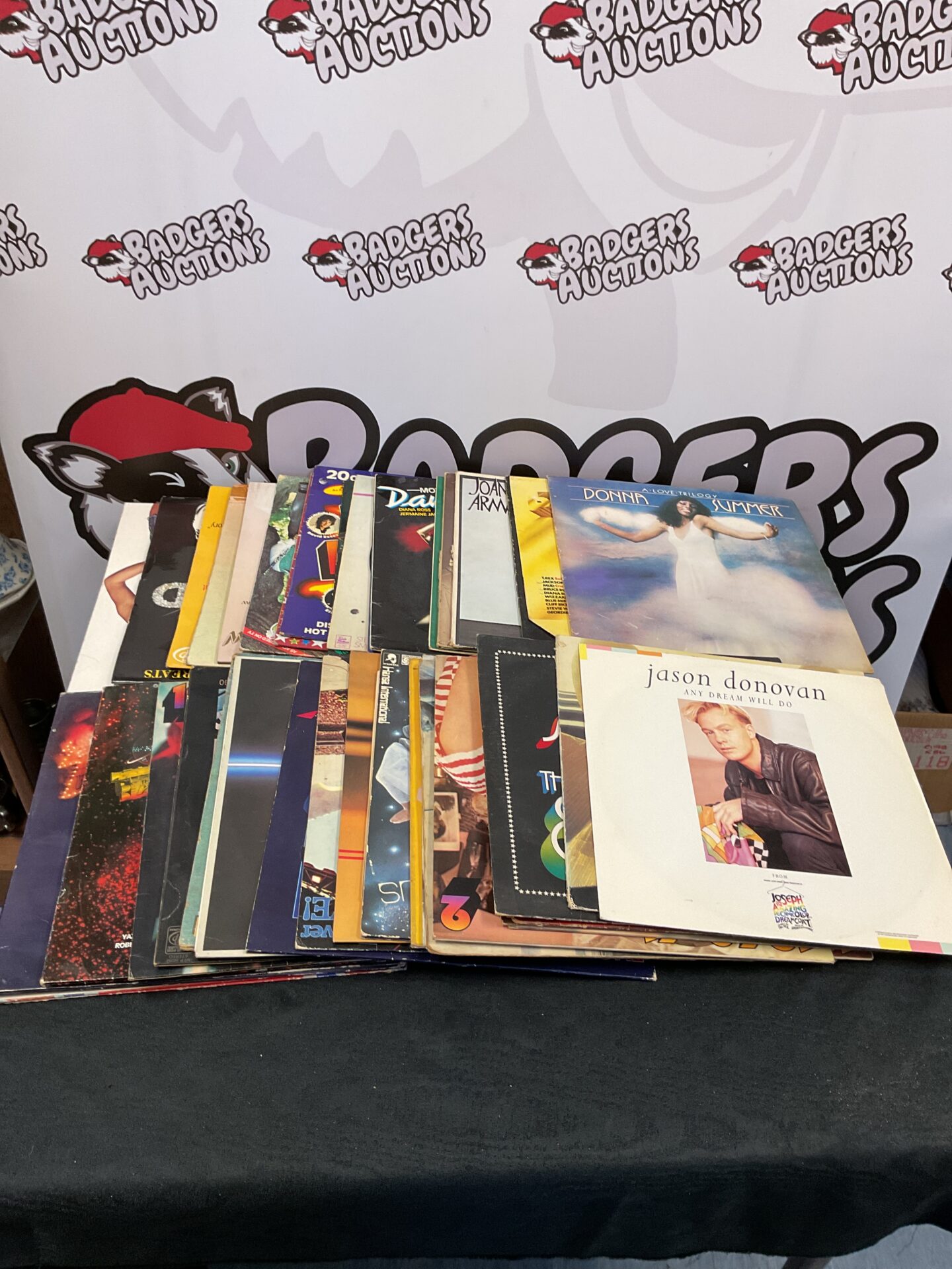 152 Large collection of 12” vinyl records including Jason Donovan and Donna Summer