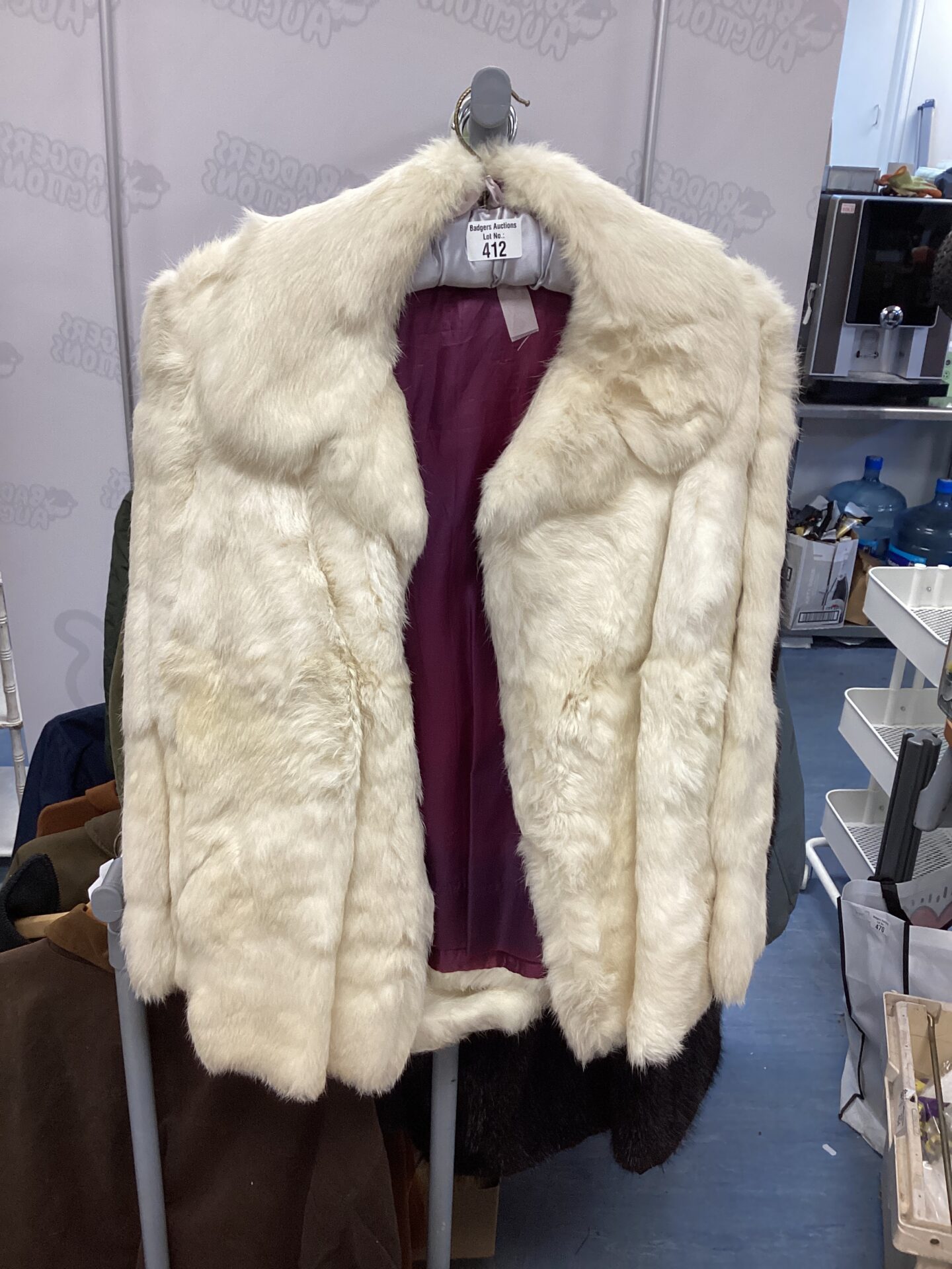 412 Vintage Artic Fox fur Coat