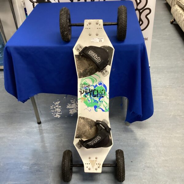 Pyscho mountain board for all terrain adventures and extreme sports.
