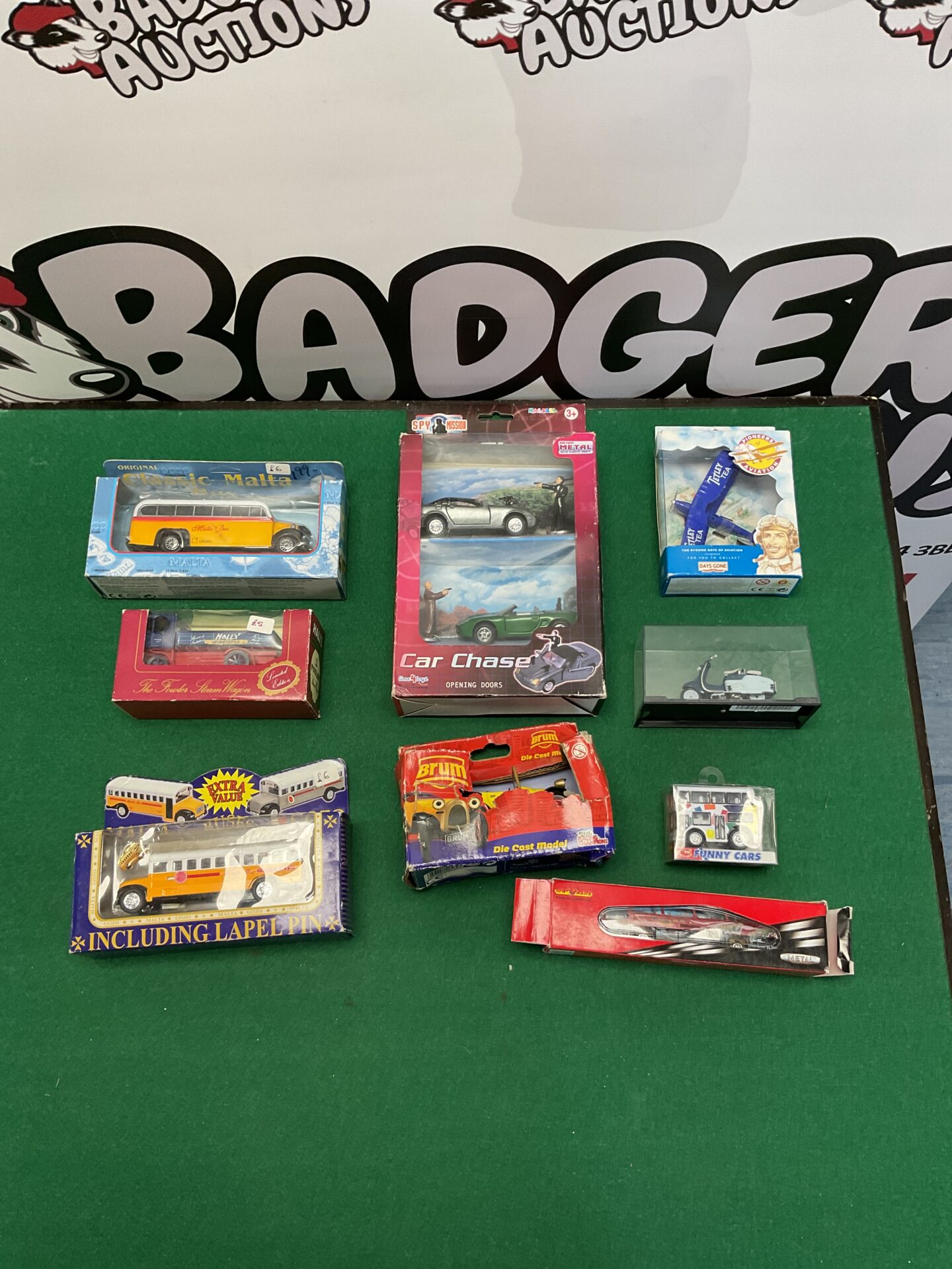 359 Box of mixed diecast model cars including brum diecast model unopened