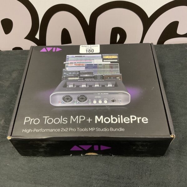 Avid Pro Tools MP Mobile Pre audio interface for recording.