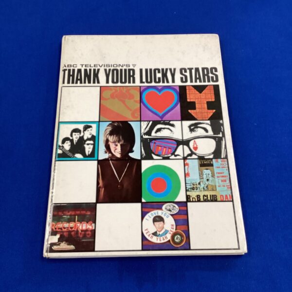 Vintage "Thank Your Lucky Stars" book cover, 1960s television memorabilia.