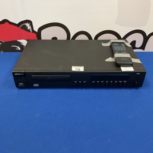 Front view of the Arcam Alpha One CD player, vintage hi-fi audio.