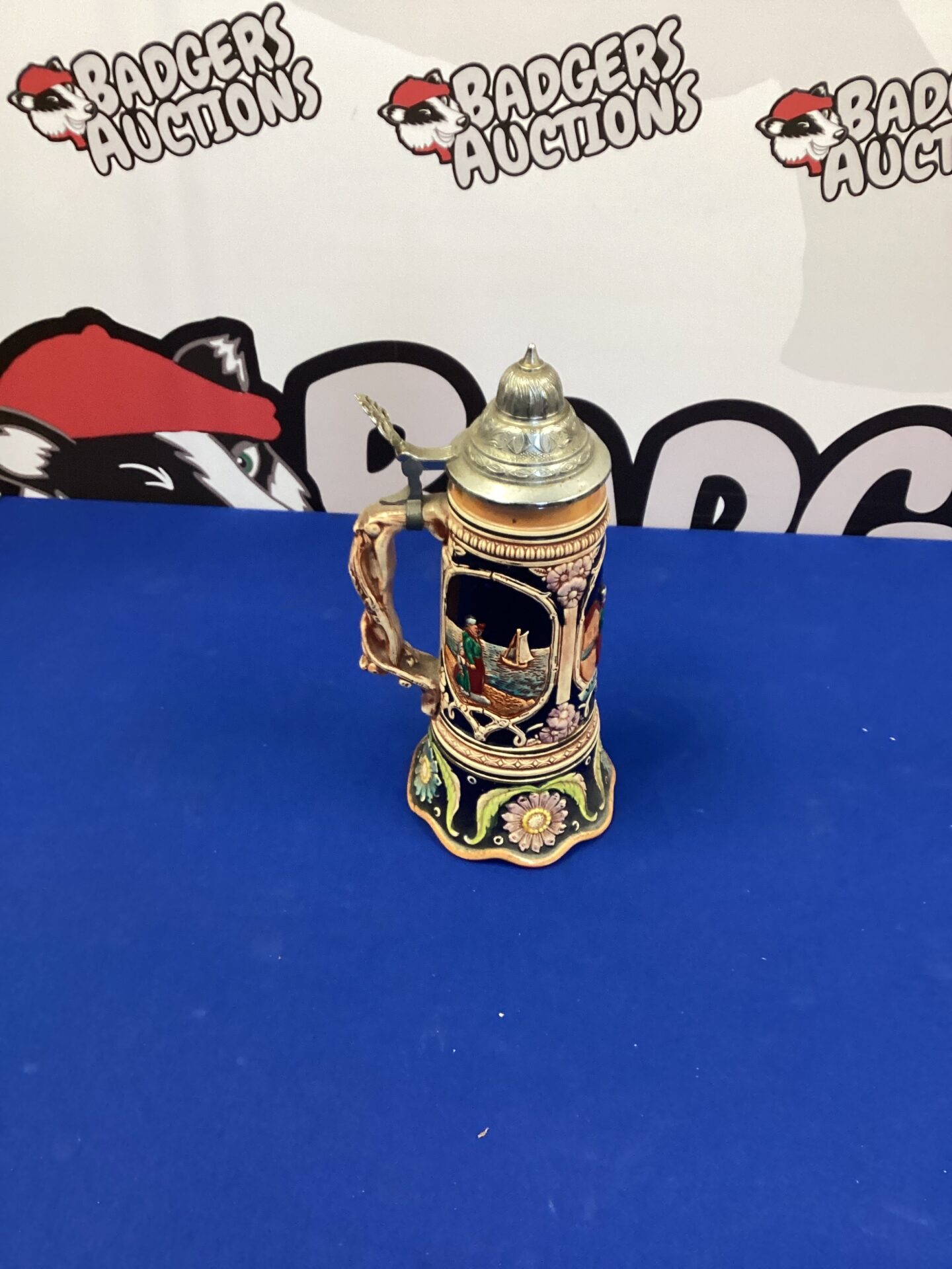 245 Vintage musical beer stein