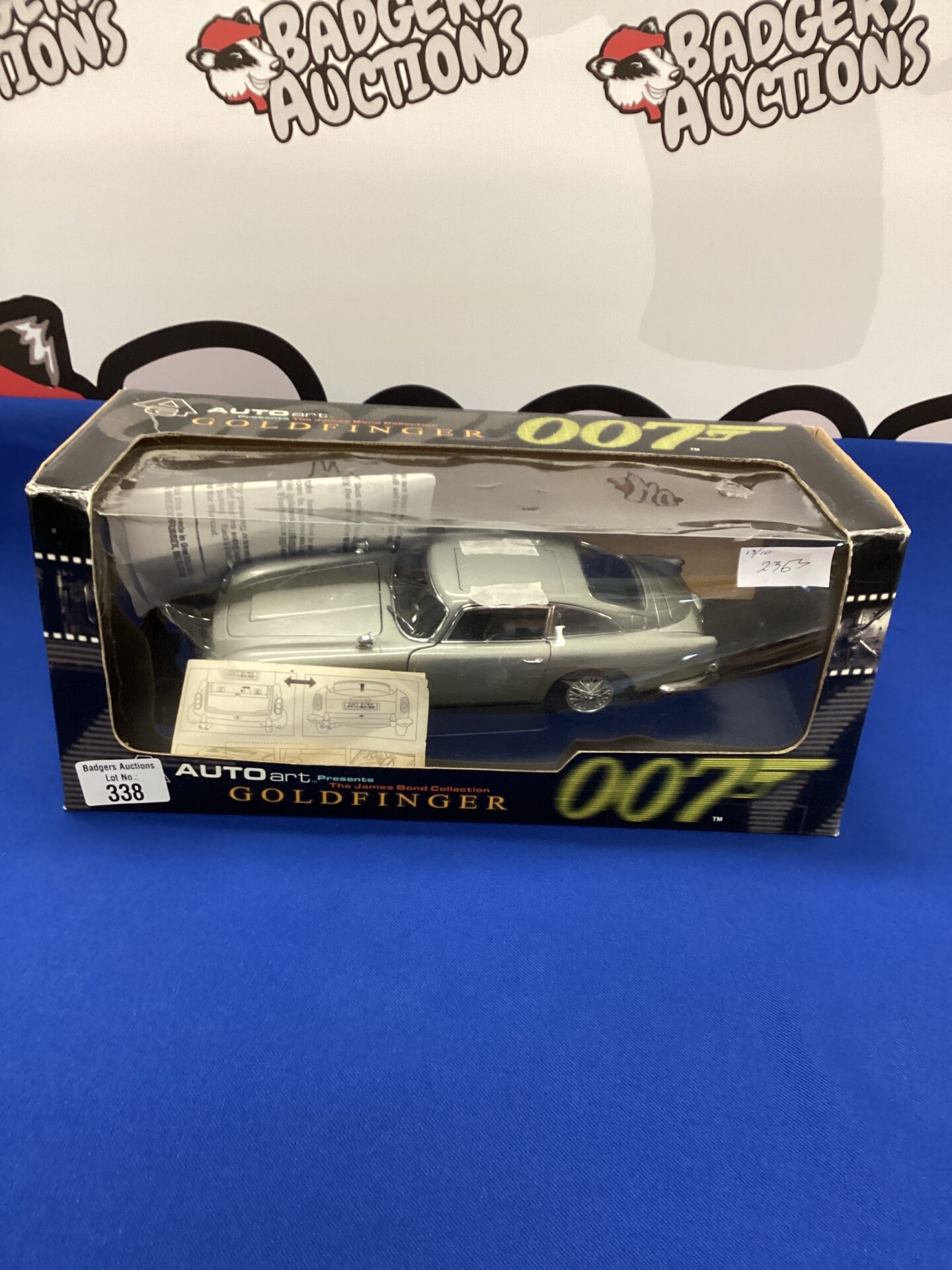 338 Autopsrt Goldfinger 007 Aston Martin Model