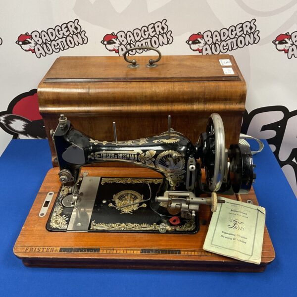 Vintage Frister & Rossman sewing machine in antique condition.