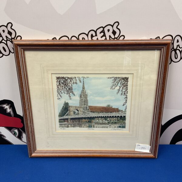 Signed limited edition print of Marlow All Saints Church by Glynn Martin.