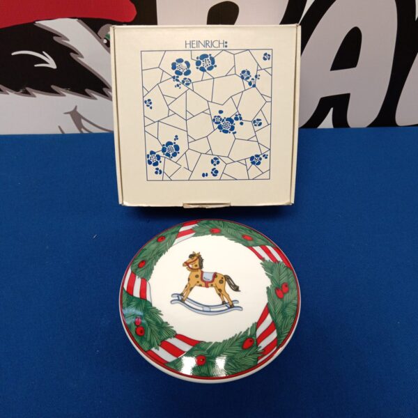 Vintage Villeroy Boch rocking horse bonbon dish, porcelain collectible