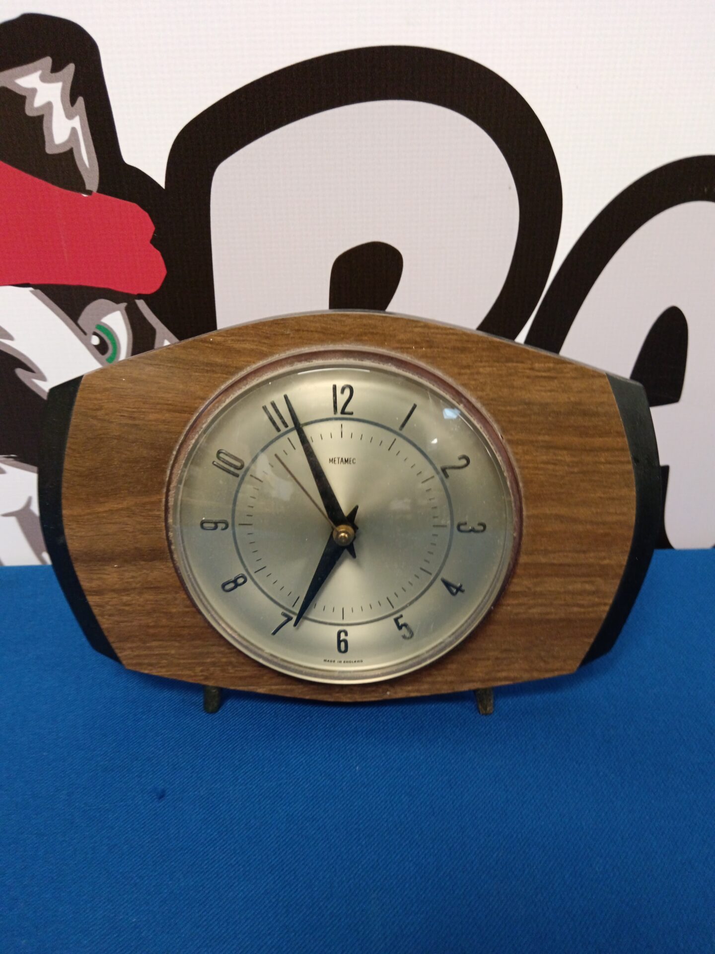 031 Vintage metamec quartz mantle clock