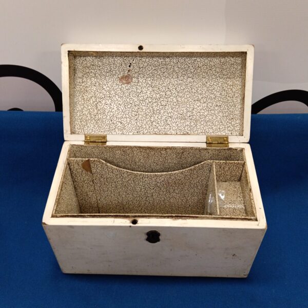 Antique stationary box with key & hidden compartment