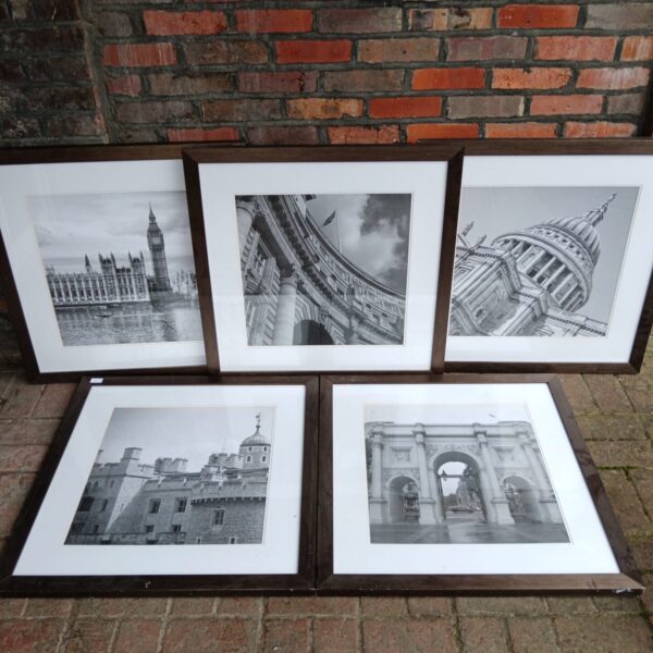 Framed print of Tower Bridge, a famous London landmark.