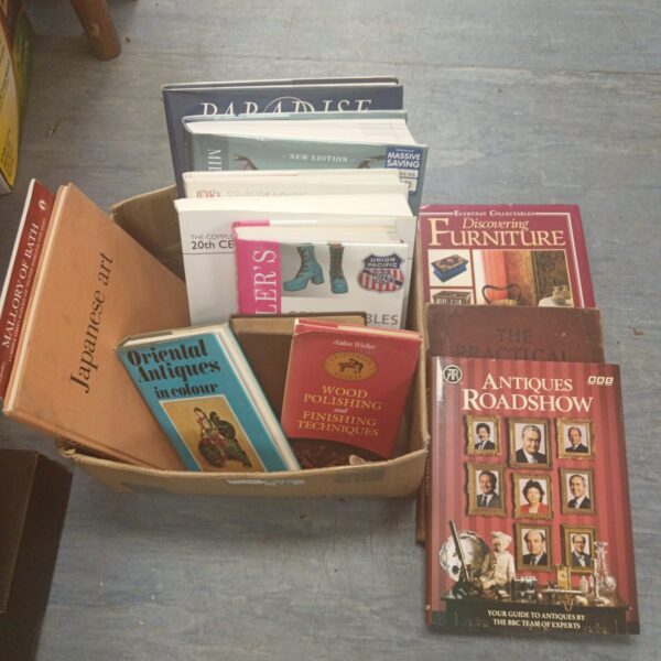 Lot of antique reference books for collectors and research.