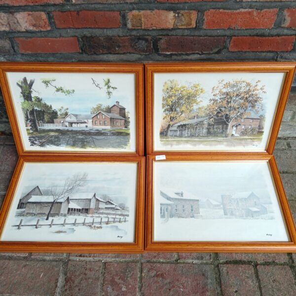 Spring scene from Harrington four seasons print set.