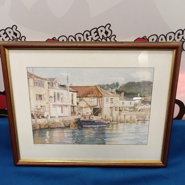 Gordon Ashton limited edition print of Salcombe Quay Customs.