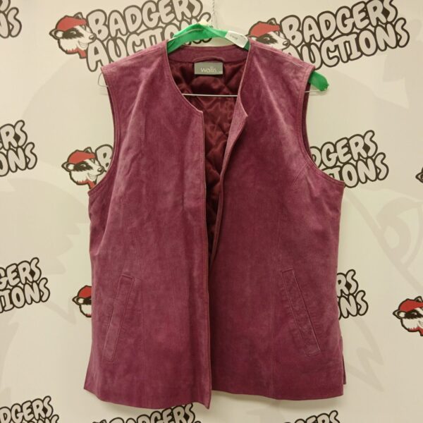Pink Wallis size 14 waistcoat, a stylish women's layering piece.