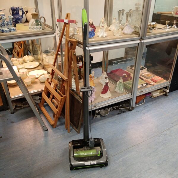 Used Gtech Air Ram cordless vacuum cleaner in a shop setting.