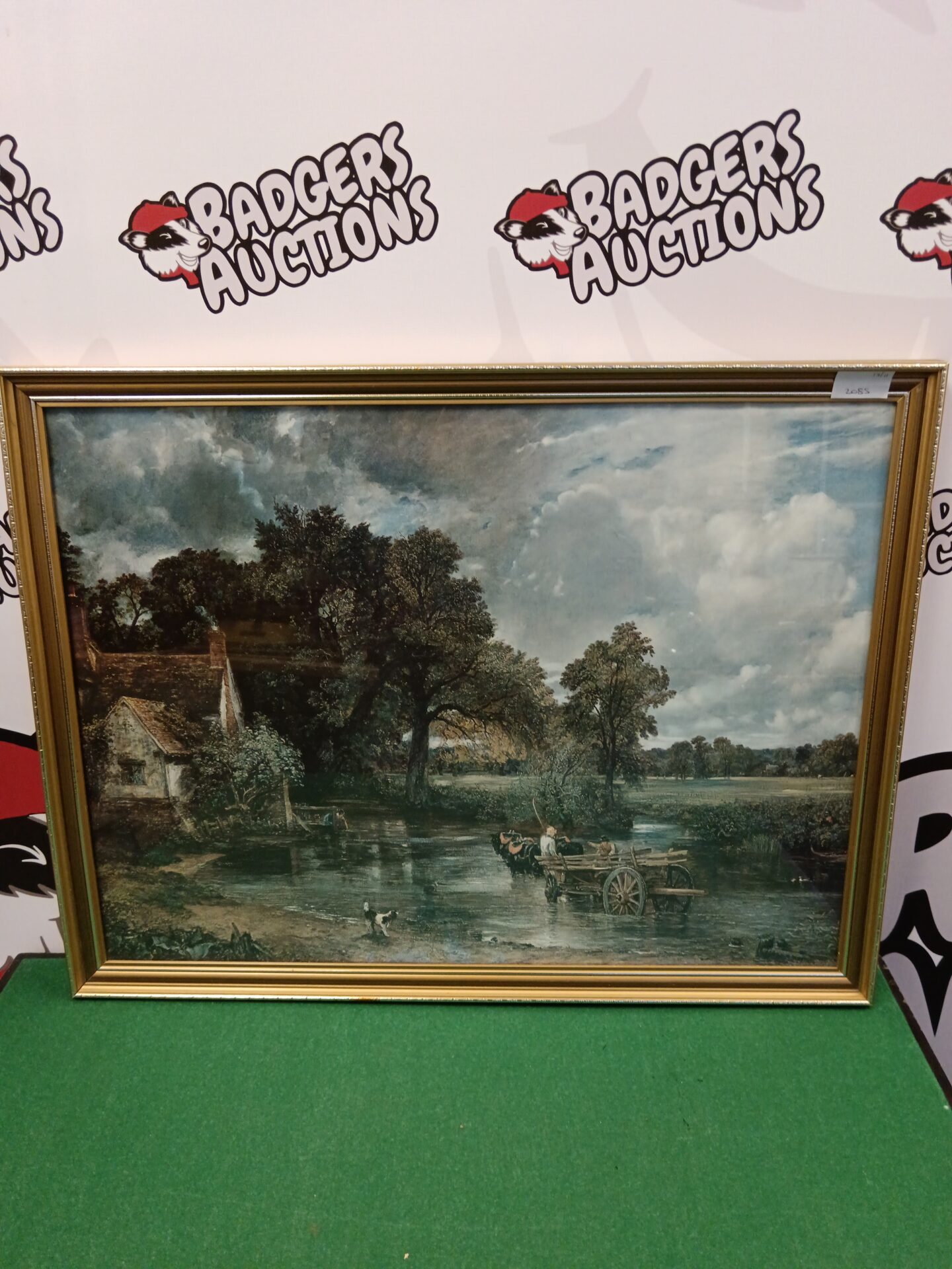 003 Vintage framed print of the haywain by John constable