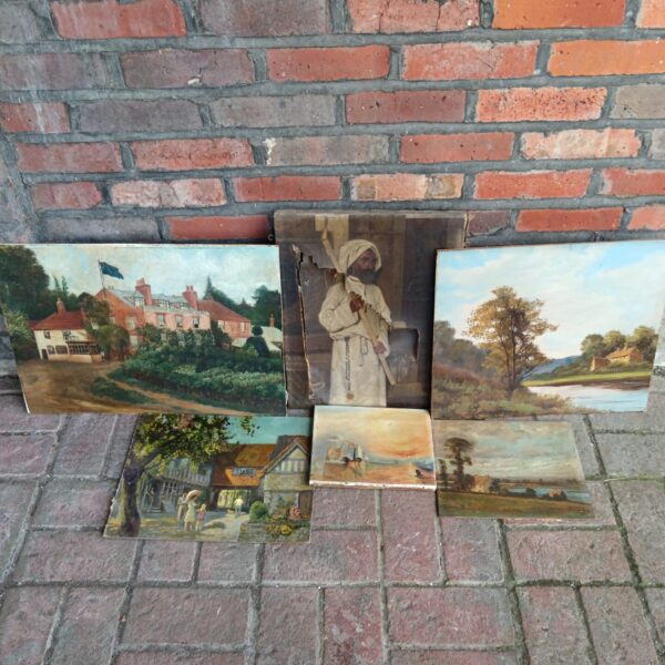 Collection of vintage & antique oil paintings