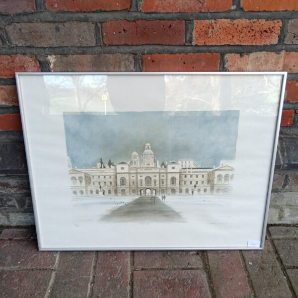 Limited edition Albany Wiseman lithograph of Horse Guards Parade.