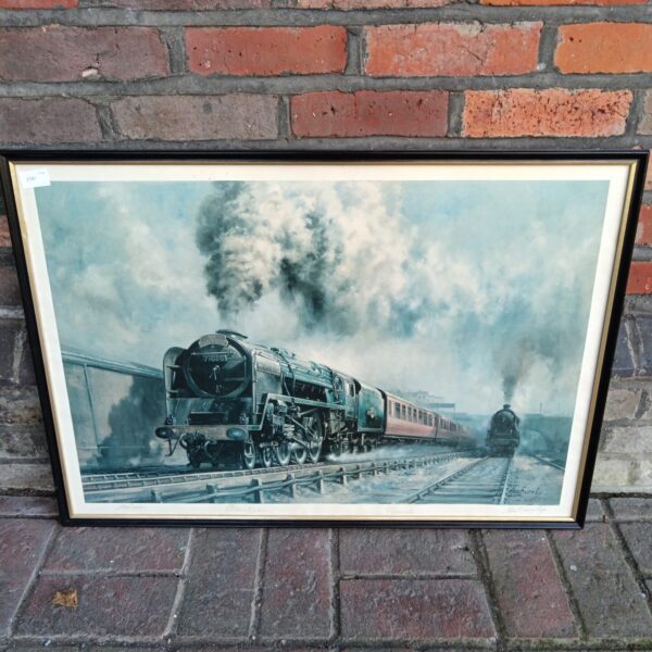Alan Fernley print of the Duke of Gloucester steam locomotive.